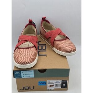 JBU by Jambu Women's‎ Size 9M Elm Raffia Casual Mary Jane Shoe Red NIB
